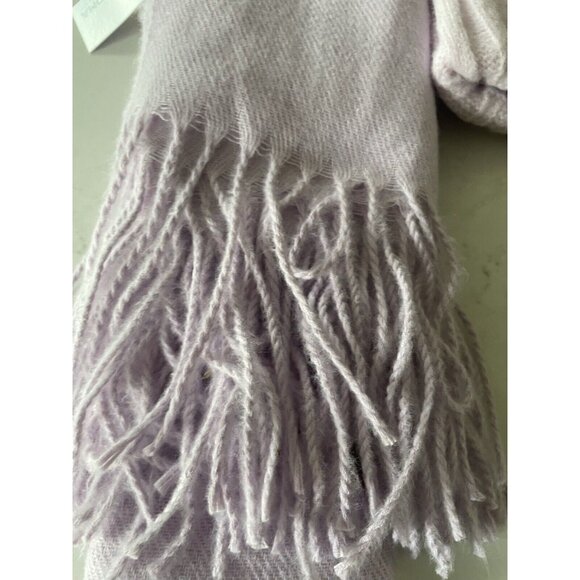 SONOMA GOODS FOR LIFE Ribbed Beanie Hat & Oblong Scarf Set Lilac Purple Cozy NWT - Picture 3 of 5